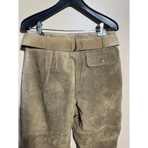 VTG Jones New York Womens 100% Genuine Leather Pants Size 14 Festival Primative - Picture 6 of 13